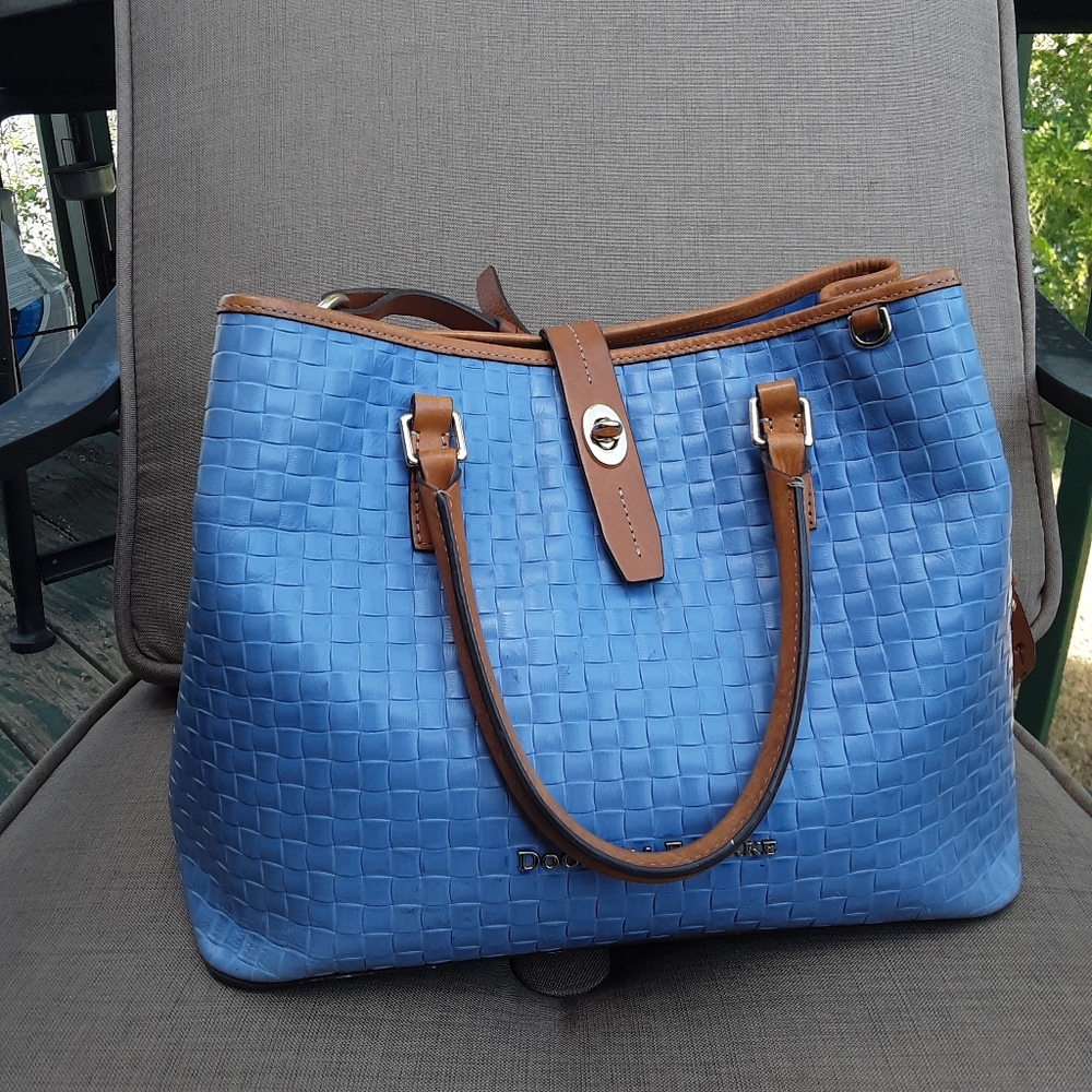 Dooney & Bourke Woven Embossed Perry Satchel